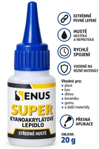 Vteřinové lepidlo střední 20 g