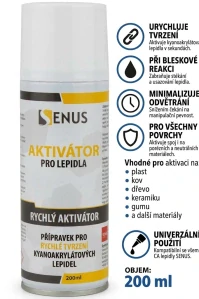 Aktivátor vteřinových lepidel 200 ml